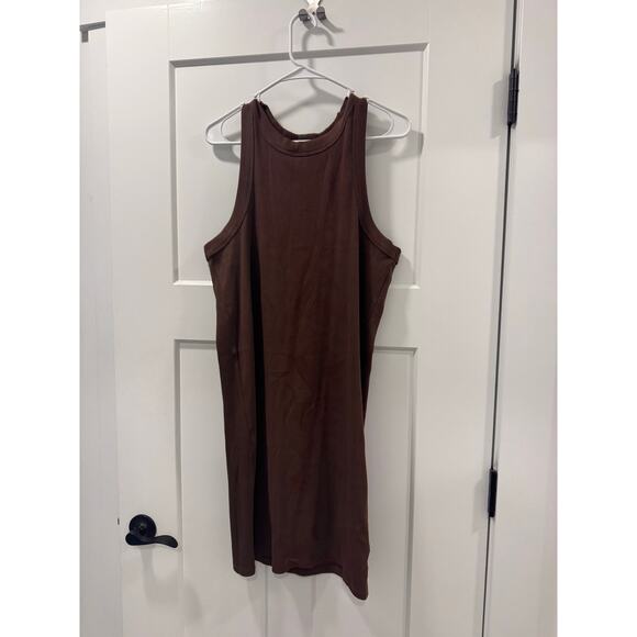 Old Navy Brown Ribbed Dress XL - Picture 1 of 4